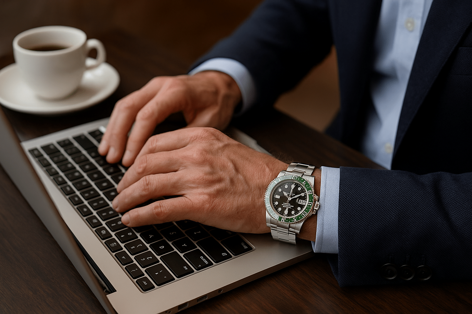Helles Boutique-Display mit mehreren GMT-Master-II-Modellen