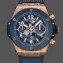 Hublot Big Bang Unico King Gold Blue Ceramic 421.OL.5180.RX Replica - Blaues Zifferblatt Gold