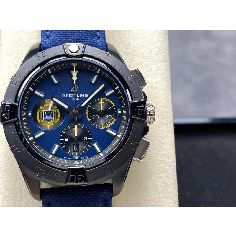 Breitling Chronomat B01 44 SB01474A1C1X1 Replica - Blaues Zifferblatt Edelstahl
