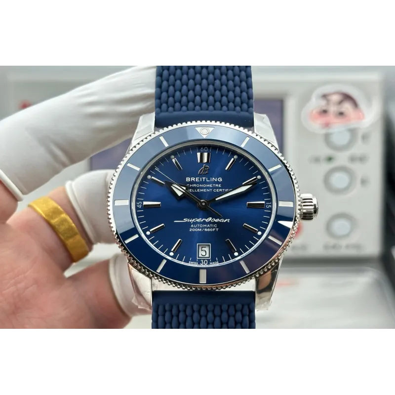 Breitling Superocean Heritage AB2020161C1S1 Replica - Blaues Zifferblatt Kautschukarmband