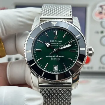 Breitling Superocean Heritage AB2010121L1A1 Replica - Gruenes Zifferblatt Milanaise-Armband
