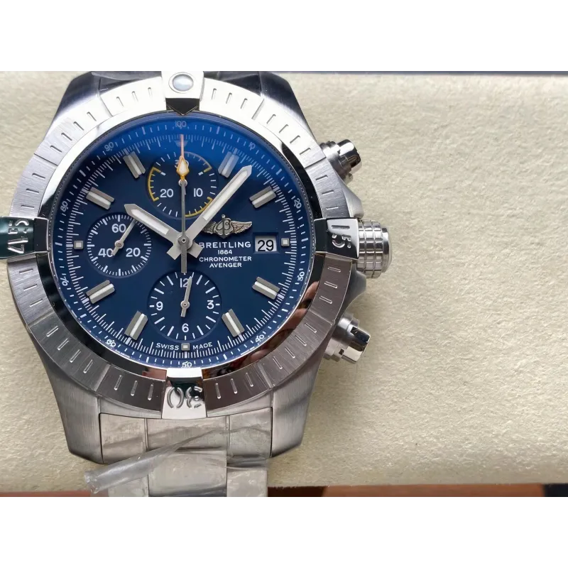 Breitling Avenger A13317101C1A1 Replica - Blaues Zifferblatt Edelstahl