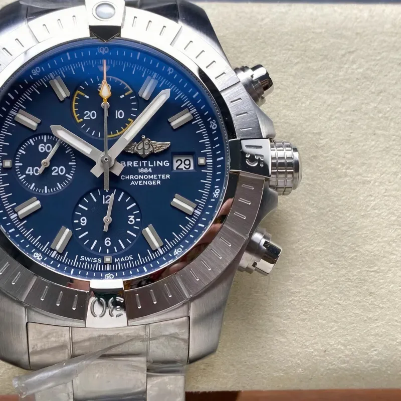 Breitling Avenger A13317101C1A1 Replica - Blaues Zifferblatt Edelstahl