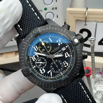 Breitling Avenger V13317101B1X1 Replica - Schwarzes Zifferblatt Geriffelte Luenette