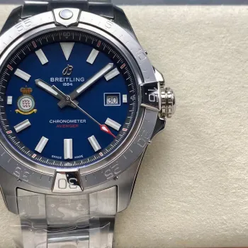 Breitling Avenger A173281A1C1A1 Replica - Blaues Zifferblatt Geriffelte Luenette