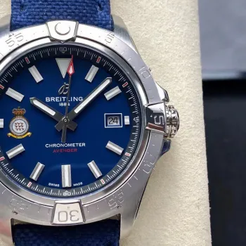 Breitling Avenger A173281A1C1X1 Replica - Blaues Zifferblatt Geriffelte Luenette