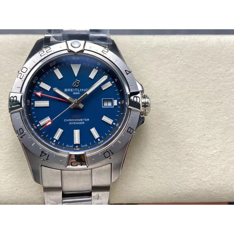 Breitling Avenger A32320101C1A1 Replica - Blaues Zifferblatt Geriffelte Luenette