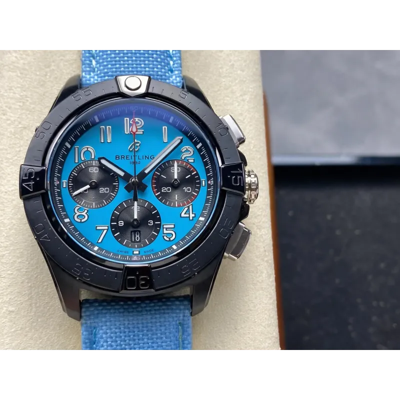 Breitling Avenger Chronograph SB0146101L1X1 Replica - Blaues Zifferblatt Edelstahl