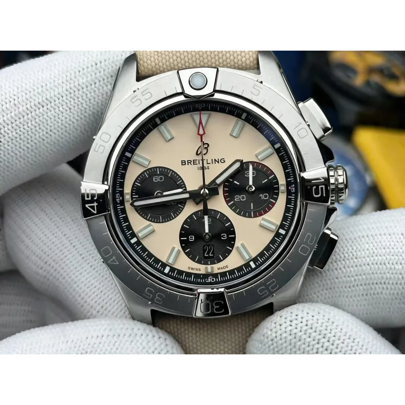 Breitling Avenger B01 Chronograph 44 AB0147101A1X1 Replica - Beige Edelstahl