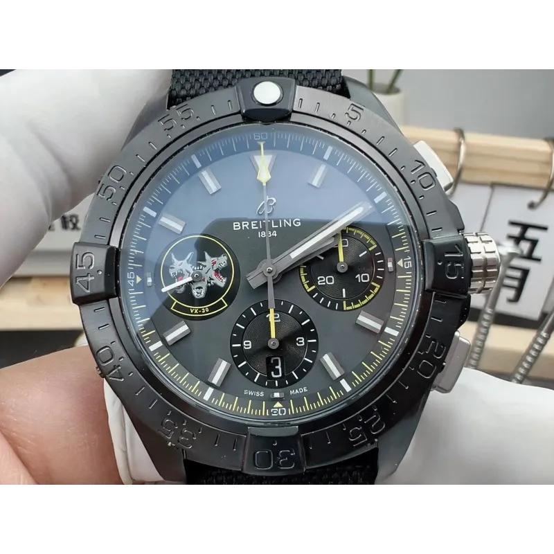 Breitling Avenger SB01472A1B1X1 Replica - Graues Zifferblatt Geriffelte Luenette