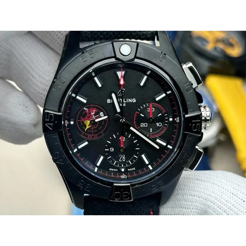 Breitling Avenger SB01473A1B1X1 Replica - Schwarzes Zifferblatt Edelstahl