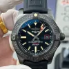 Breitling Avenger V1731010/BD12-155S Replica - Schwarzes Zifferblatt Geriffelte Luenette