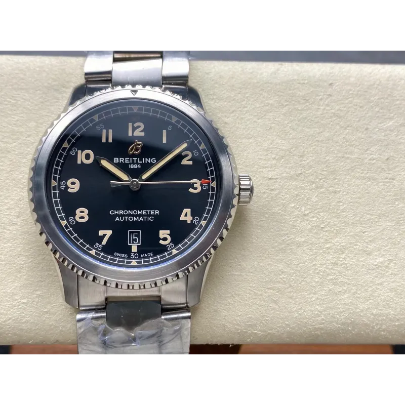 Breitling Navitimer 8 Automatic 41 A17315101B1A1 Replica - Schwarzes Zifferblatt Edelstahl