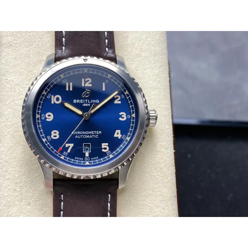 Breitling Aviator 8 Automatic 41 A17315101C1X1 Replica - Blaues Zifferblatt Edelstahl