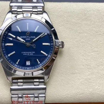 Breitling Chronomat Damen A103801A1C1A1 Replica - Blaues Zifferblatt Geriffelte Luenette