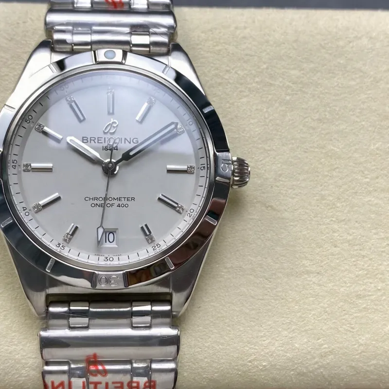 Breitling Chronomat Damen A103801A1G1A1 Replica - Graues Zifferblatt Geriffelte Luenette