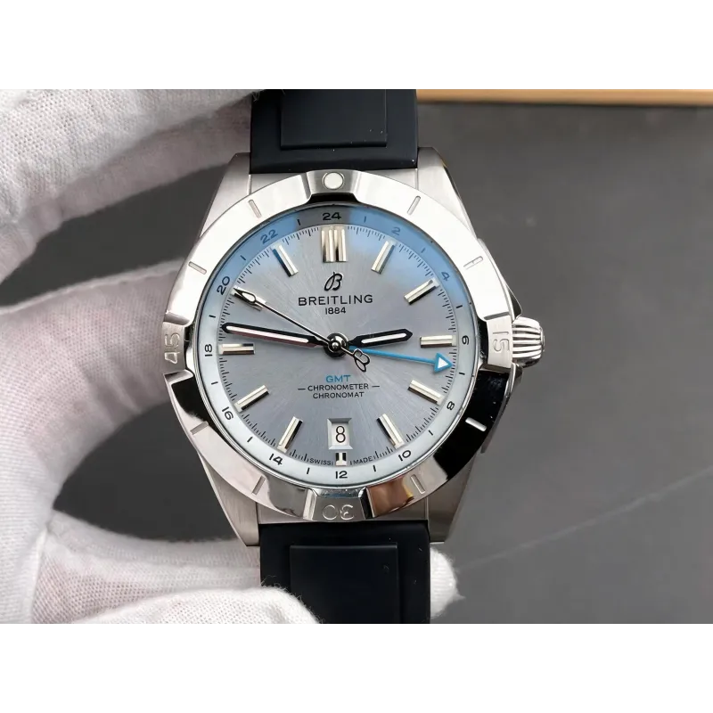 Breitling Chronomat P32398101C1S1 Replica - Eisblaues Zifferblatt Geriffelte Luenette