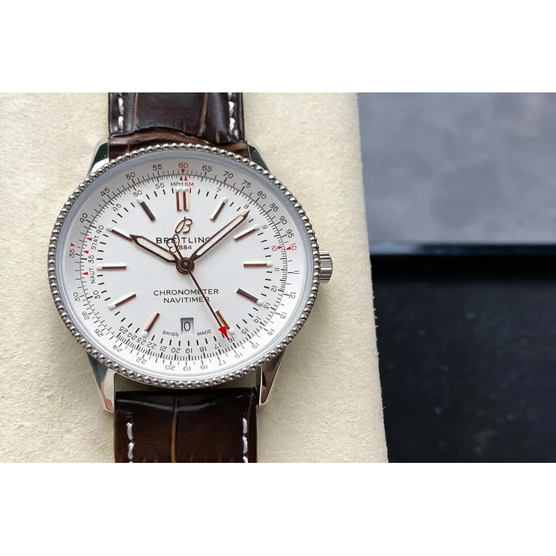 Breitling Navitimer Automatic 41 A17326211G1P1 Replica - Weisses Zifferblatt Edelstahl