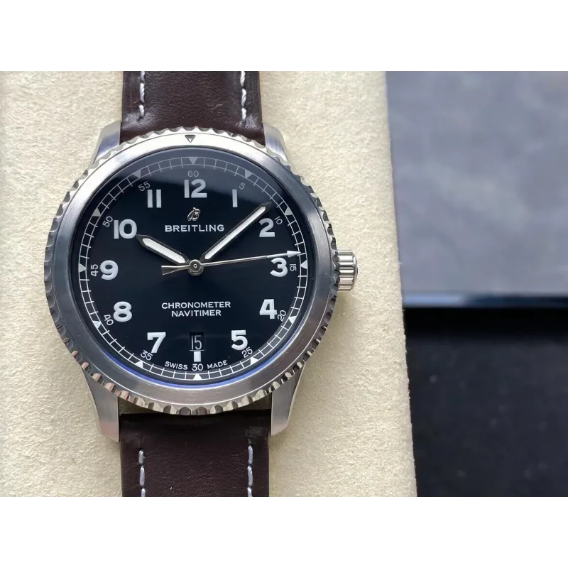 Breitling Navitimer 8 Automatic 41 A17314101B1X1 Replica - Schwarzes Zifferblatt Edelstahl