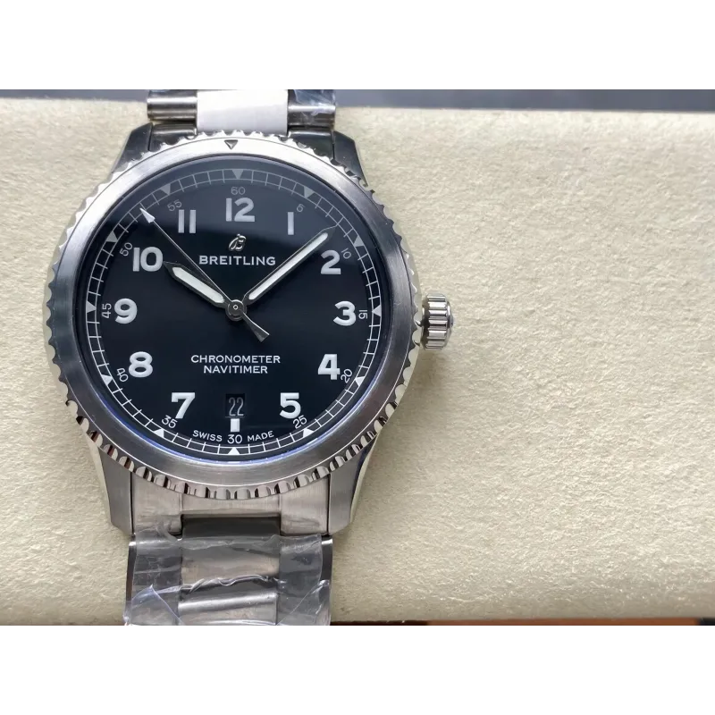 Breitling Navitimer 8 Automatic 41 A17314101B1A1 Replica - Schwarzes Zifferblatt Edelstahl