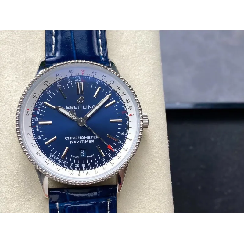 Breitling Navitimer Automatic 41 A17325211C1P1 Replica - Blaues Zifferblatt Edelstahl