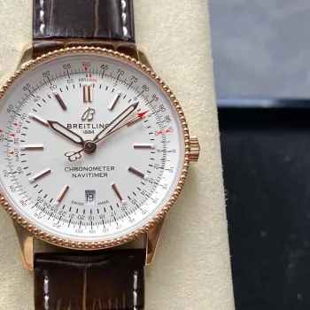 Breitling Navitimer Automatic 41 R17326211G1P1 Replica - Weisses Zifferblatt Rosegold