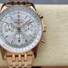 Breitling Navitimer RB0139211G1R1 Replica - Silbernes Zifferblatt Geriffelte Luenette