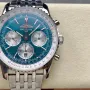 Breitling Navitimer AB0137211C1A1 Replica - Blaues Zifferblatt Geriffelte Luenette