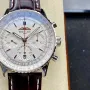 Breitling Navitimer AB0139211G1P1 Replica - Silbernes Zifferblatt Geriffelte Luenette