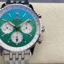 Breitling Navitimer AB0139211L1A1 Replica - Gruenes Zifferblatt Geriffelte Luenette