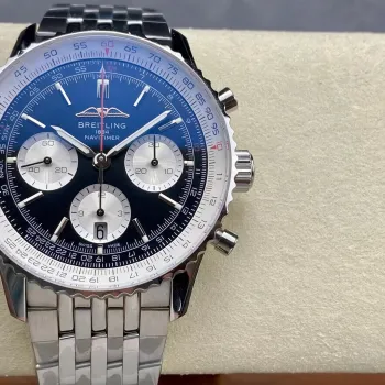 Breitling Navitimer AB0138211B1A1 Replica - Schwarzes Zifferblatt Geriffelte Luenette