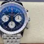 Breitling Navitimer AB0127211C1A1 Replica - Blaues Zifferblatt Geriffelte Luenette