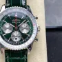 Breitling Navitimer AB01384C1L1P1 Replica - Gruenes Zifferblatt Geriffelte Luenette