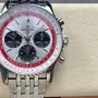 Breitling Navitimer AB01383B1G1A1 Replica - Silbernes Zifferblatt Geriffelte Luenette