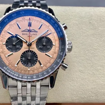 Breitling Navitimer AB0138241K1A1 Replica - Copper Geriffelte Luenette