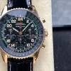 Breitling Navitimer RB12302A1L1P1 Replica - Gruenes Zifferblatt Geriffelte Luenette