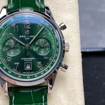 Breitling Premier AB0145371L1P2 Replica - Gruenes Zifferblatt Edelstahl
