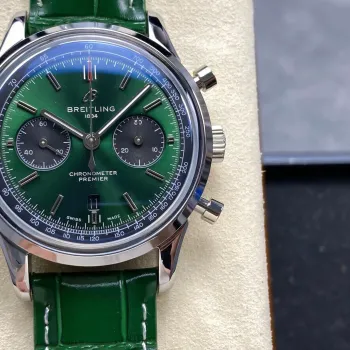 Breitling Premier AB0118221L1P1 Replica - Gruenes Zifferblatt Edelstahl