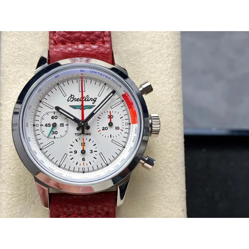Breitling Top Time B01 Chronograph Ford Mustang AB0176A71A1X1 Replica - Weisses Zifferblatt