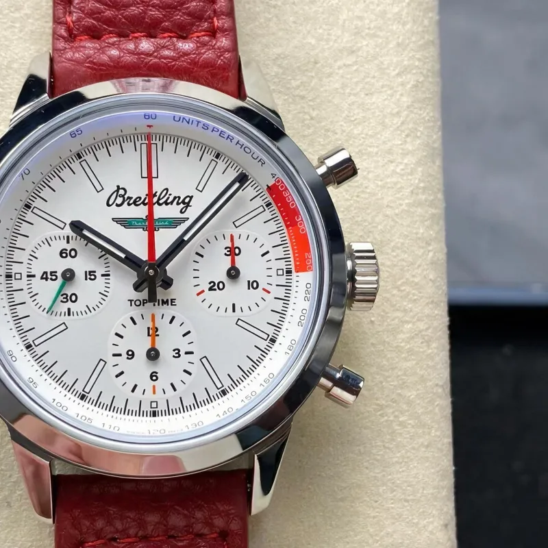 Breitling Top Time B01 Chronograph Ford Mustang AB0176A71A1X1 Replica - Weisses Zifferblatt