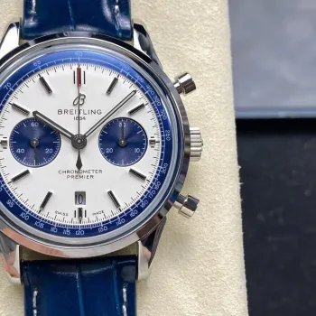 Breitling Premier AB01186A1G1P1 Replica - Silbernes Zifferblatt Edelstahl