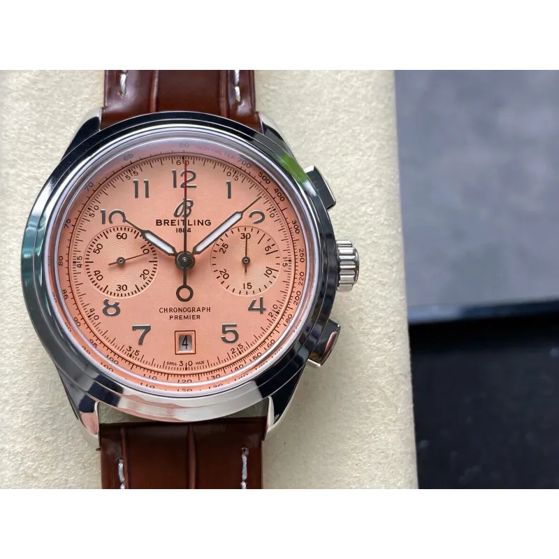 Breitling Premier B01 Chronograph 42 AB0145331K1P2 Replica - Copper Edelstahl
