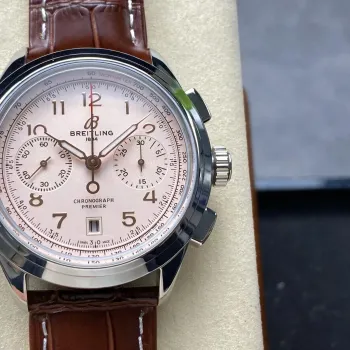 Breitling Premier B01 Chronograph 42 AB0145211G1P2 Replica - Silbernes Zifferblatt Edelstahl