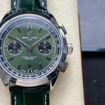 Breitling Premier B01 Chronograph 42 Bentley British Racing Green AB0118A11L1X1 Replica - Gruenes Zifferblatt
