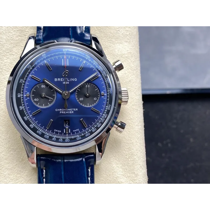 Breitling Premier AB0118A61C1P2 Replica - Blaues Zifferblatt Edelstahl