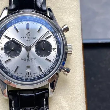 Breitling Premier AB0118221G1P2 Replica - Silbernes Zifferblatt Edelstahl