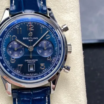 Breitling Premier AB0145171C1P2 Replica - Blaues Zifferblatt Edelstahl