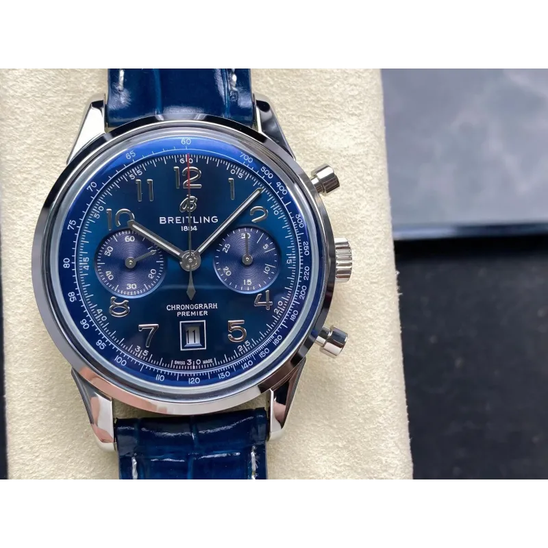 Breitling Premier AB0145171C1P2 Replica - Blaues Zifferblatt Edelstahl