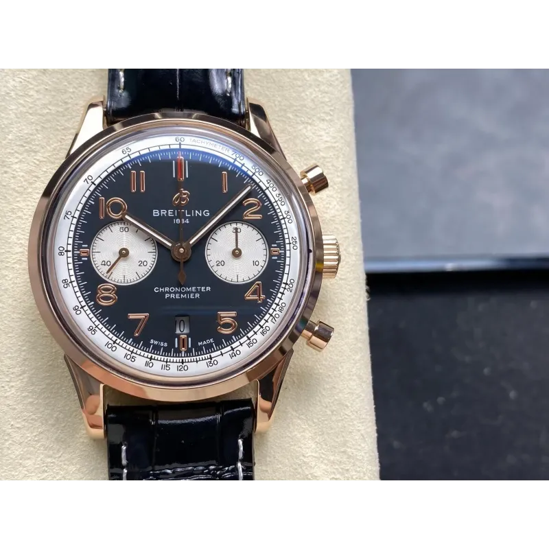 Breitling Premier AB0118A21B1X1 Replica - Schwarzes Zifferblatt Bicolor