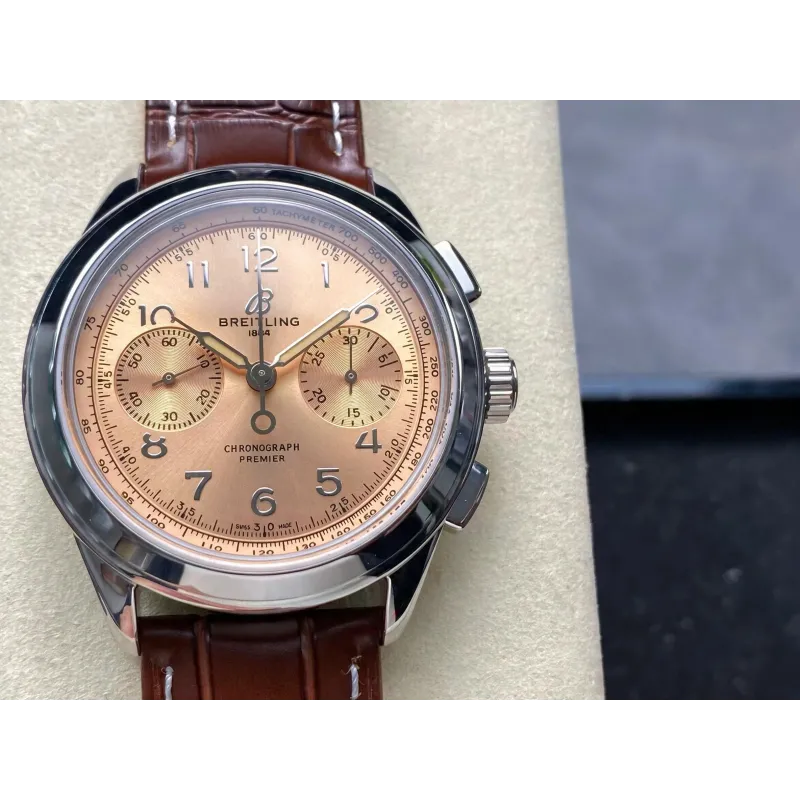 Breitling Premier B09 Chronograph 40 Champagne AB0930F51H1P1 Replica - Champagner Zifferblatt